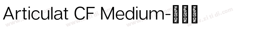 Articulat CF Medium字体转换 Articulat CF Medium字体转换